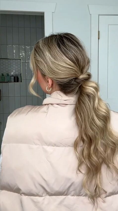 low ponytail hairstyle, Cute low ponytail hairstyle