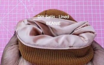 Protect Your Hair This Winter With This Easy DIY Satin-lined Beanie