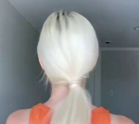 do this quick and easy hack when you run out of hair ties, Hair tie hack