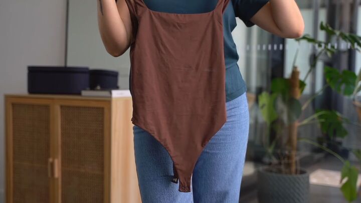 cute outfits with wide leg jeans, Bodysuit