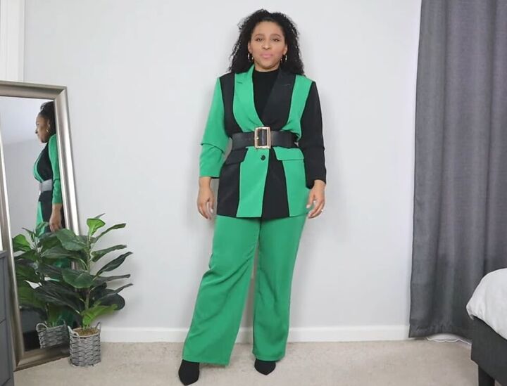 church outfit ideas, Colorful trousers and blazer combo
