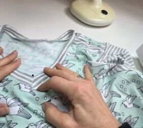 shirt with v neck, Sew and fold technique