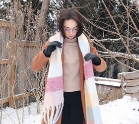 how to style a winter scarf, Tying necktie scarf