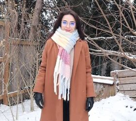 how to style a winter scarf, Basic fold