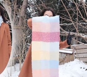 how to style a winter scarf, Folding scarf