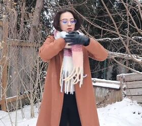 how to style a winter scarf, Criss cross scarf