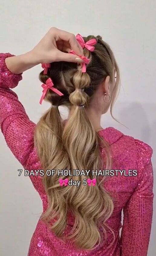 if you love bows you ll love this hairstyle, Adding bows