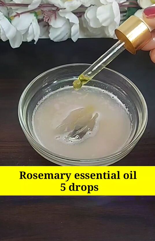 how onions and ginger can help your receding hair, Adding rosemary oil