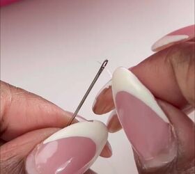 this diy will rock your socks literally, Threading needle