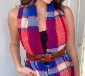 3 new ways to wear a scarf, Belted halter