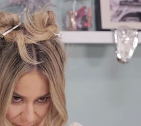 how to make your blowout last, Double buns