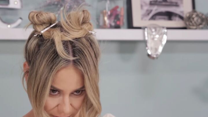 how to make your blowout last, Double buns
