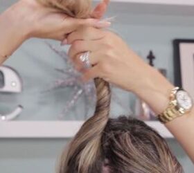 how to make your blowout last, Making double buns