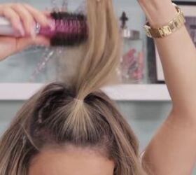 how to make your blowout last, Teasing hair