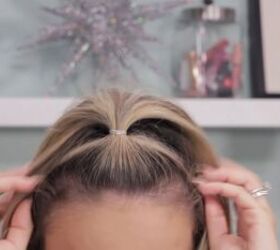 how to make your blowout last, Half ponytail