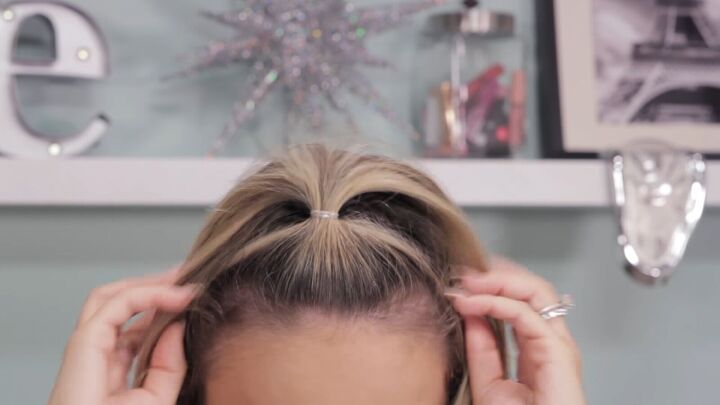 how to make your blowout last, Half ponytail