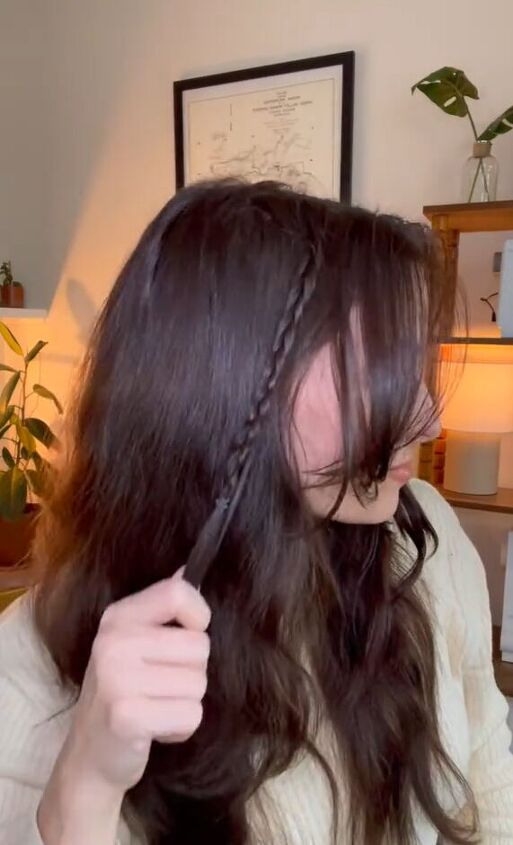 3 easy bow hairstyles, Braiding hair