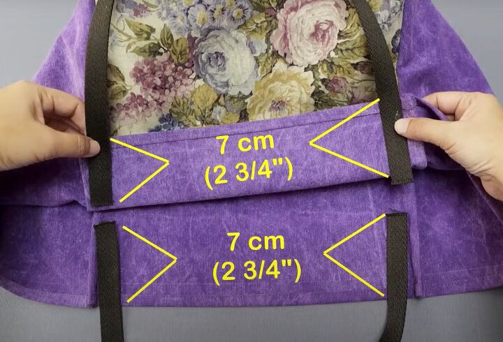 diy tote bag idea, Attaching straps