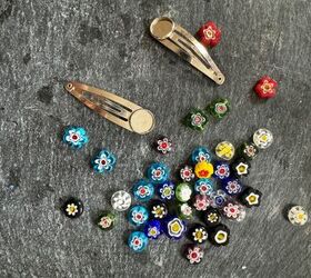 how to create some pretty hair clips, Blank hair clips and beads