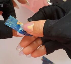 transfer foils for nails, Applying nail foil
