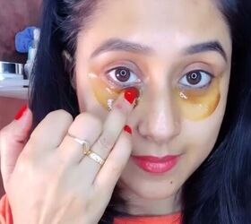 remove the dark circles around your eyes with 3 easy ingredients, Applying beauty gel to under eyes
