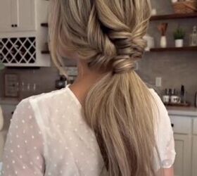 i can t believe the textured ponytail is this easy, Easy textured ponytail look