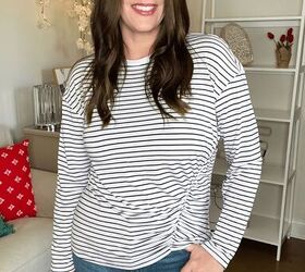 how to create stunning spring outfits without breaking the bank, Striped shirt from Walmart Spring Outfit Ideas