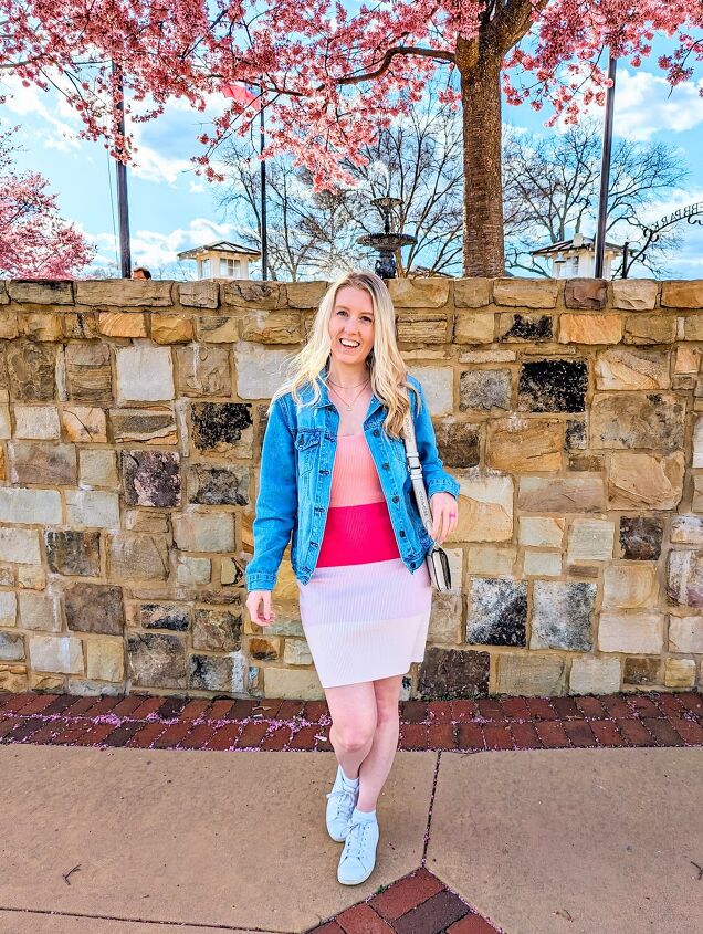 the prettiest colorblock dress you need this spring