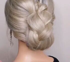 wow how to hide your claw clip for a more elegant updo, Elegant braided updo