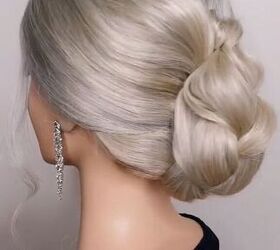 wow how to hide your claw clip for a more elegant updo, Elegant braided updo