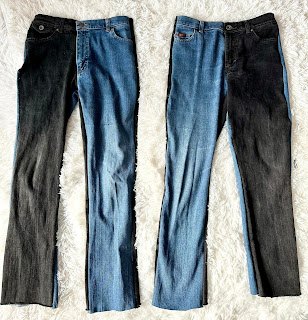 making 2 tone jeans