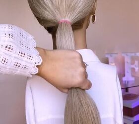 braid hacks, Making a sleek ponytail
