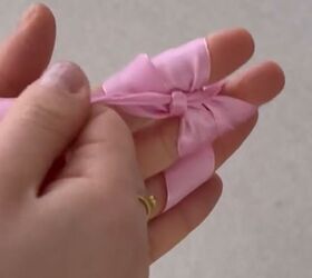 easy bow tutorial for the perfect coquette bow, Finishing bow