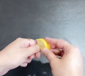 grow strong and long nails super fast with kitchen ingredients, Applying lemon to nails