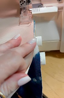 use ribbon to make a dress bigger