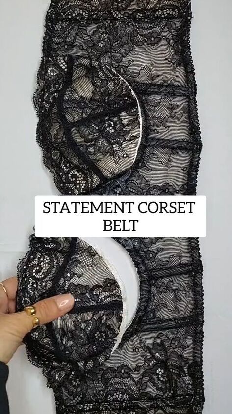 the perfect no sew accessory to any outfit, Statement corset belt
