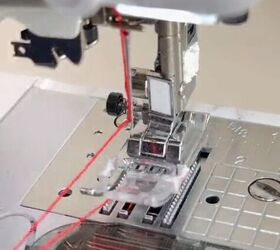 top stitching sewing tutorial for beginners, Setting up sewing machine