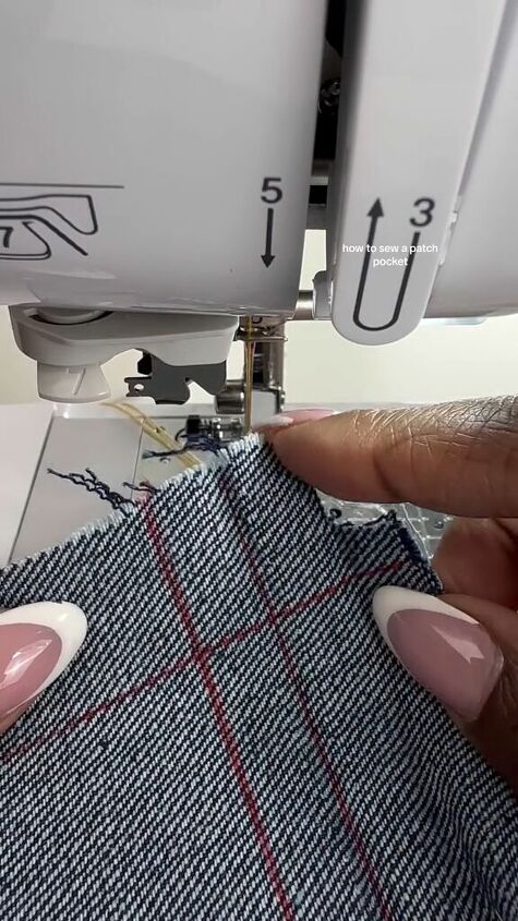 how to sew a patch pocket, Pocket piece