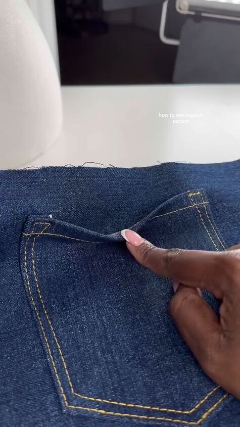 How to Sew a Patch Pocket | Upstyle