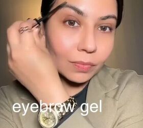 natural everyday makeup, Applying brow gel