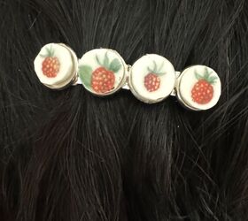 How to Create Unique Hair Slides Using Old Crockery