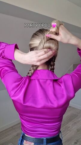 the easiest updo you need to try, Creating bun