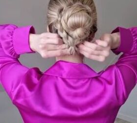 the easiest updo you need to try, Hiding tails