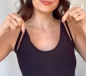 pull a necklace through your tank top straps, Wearing top