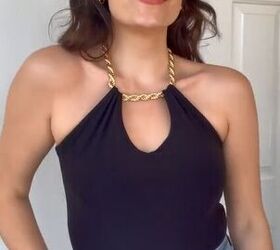 pull a necklace through your tank top straps, Fashion hack