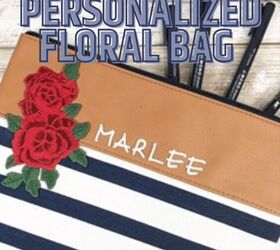 Personalized Floral Bag