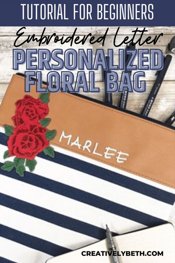personalized floral bag