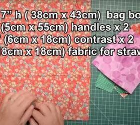 how to sew a simple tote bag, Preparing fabric