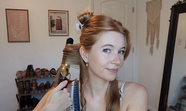 how to get beach curls with curling iron, Curling hair