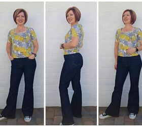 how to style flared pull on jeans